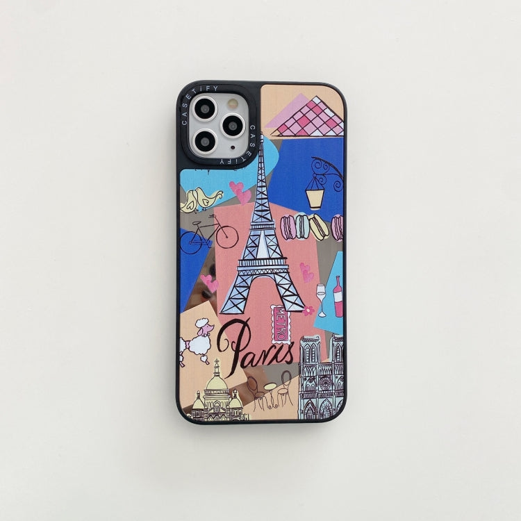 For iPhone 12 / 12 Pro Mirror Series Pattern Protective Case