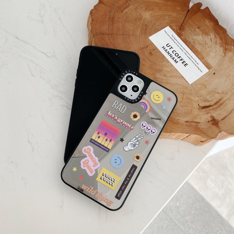 For iPhone 12 Pro Max Mirror Series Pattern Protective Case