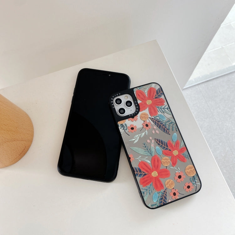 For iPhone 12 Pro Max Mirror Series Pattern Protective Case