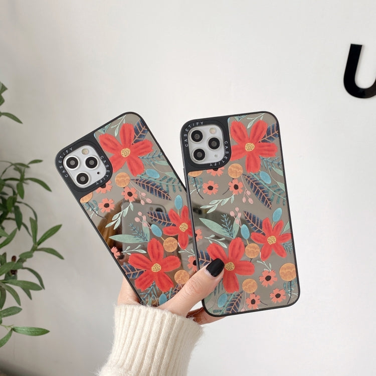For iPhone 12 Pro Max Mirror Series Pattern Protective Case