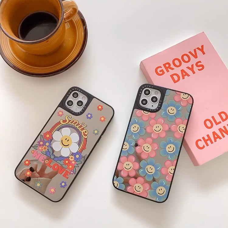 For iPhone 12 Pro Max Mirror Series Pattern Protective Case