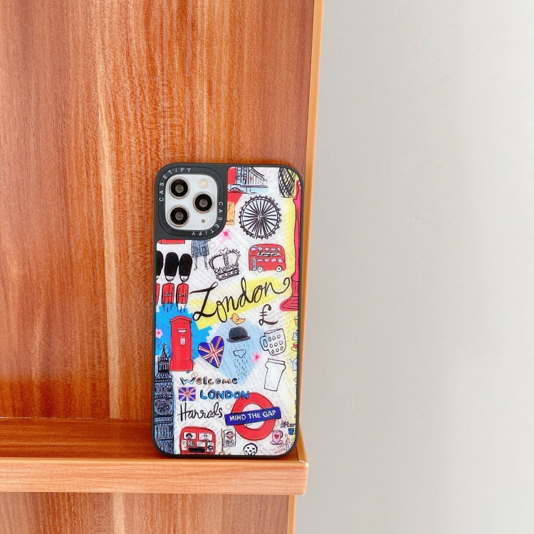 For iPhone 12 Pro Max Mirror Series Pattern Protective Case