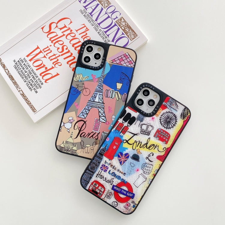 For iPhone 12 Pro Max Mirror Series Pattern Protective Case