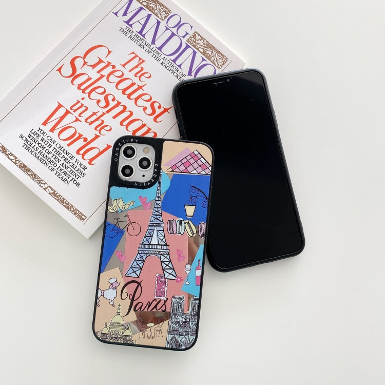 For iPhone 12 Pro Max Mirror Series Pattern Protective Case