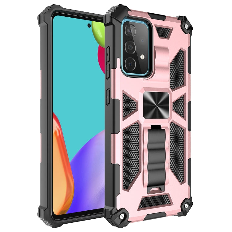 For Samsung Galaxy A72 5G / 4G Shockproof TPU + PC Magnetic Protective Case with Holder