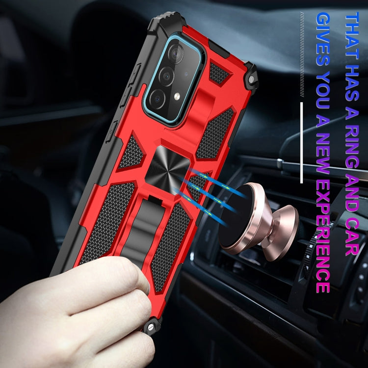 For Samsung Galaxy A72 5G / 4G Shockproof TPU + PC Magnetic Protective Case with Holder