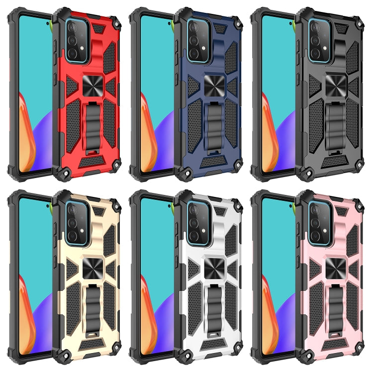 For Samsung Galaxy A72 5G / 4G Shockproof TPU + PC Magnetic Protective Case with Holder