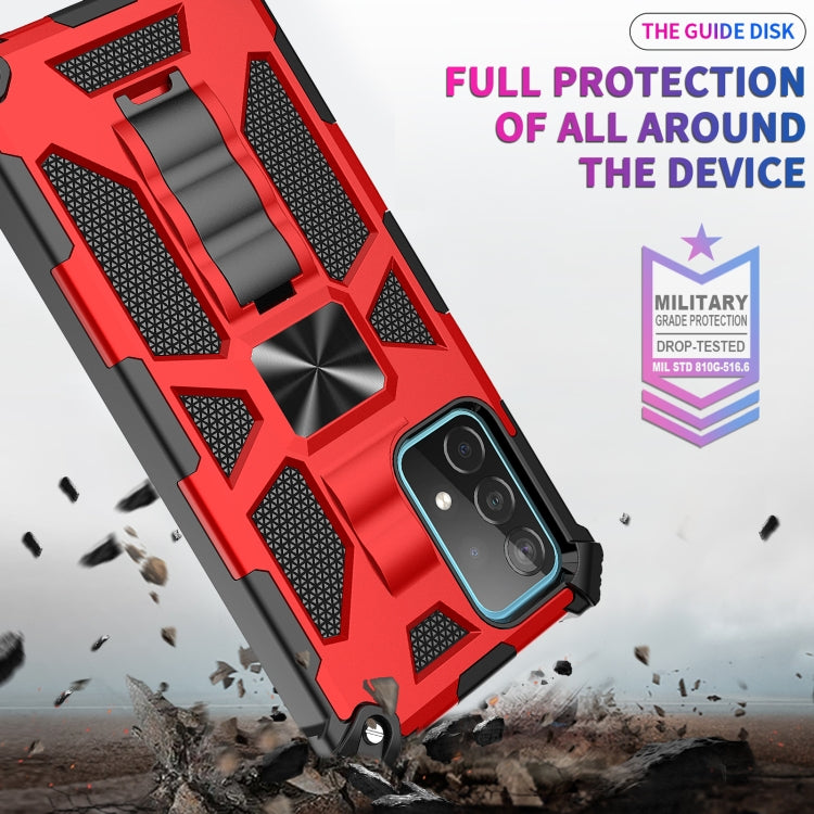 For Samsung Galaxy A72 5G / 4G Shockproof TPU + PC Magnetic Protective Case with Holder