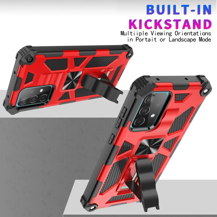 For Samsung Galaxy A72 5G / 4G Shockproof TPU + PC Magnetic Protective Case with Holder