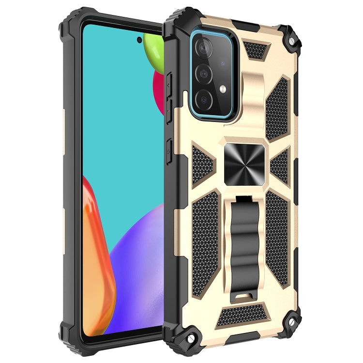 For Samsung Galaxy A72 5G / 4G Shockproof TPU + PC Magnetic Protective Case with Holder