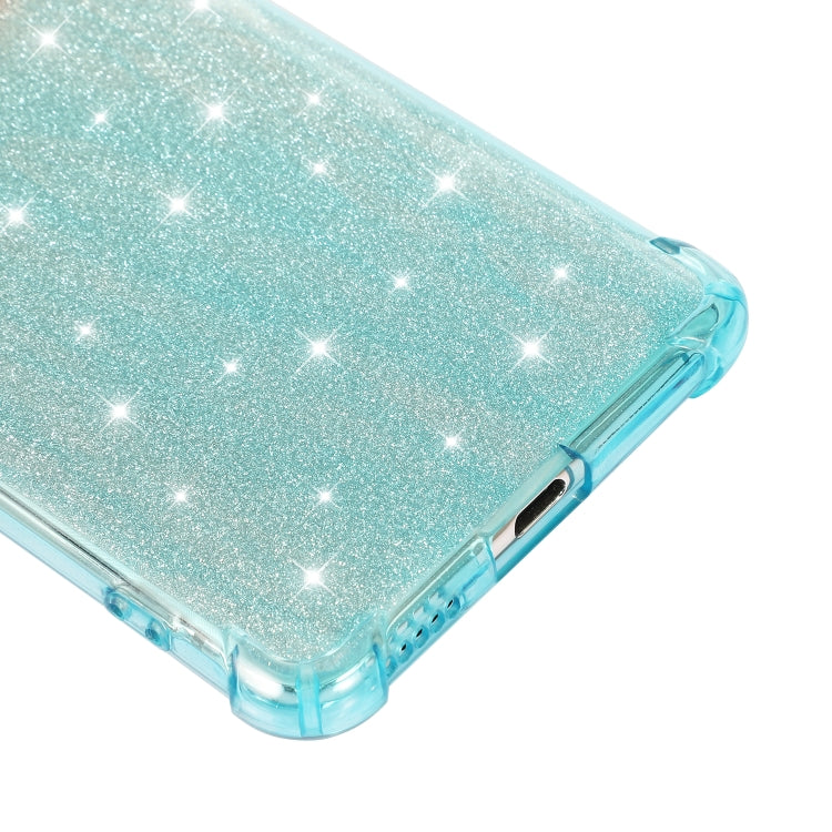 For Xiaomi Redmi K40 / K40 Pro Gradient Glitter Powder Shockproof TPU Protective Case