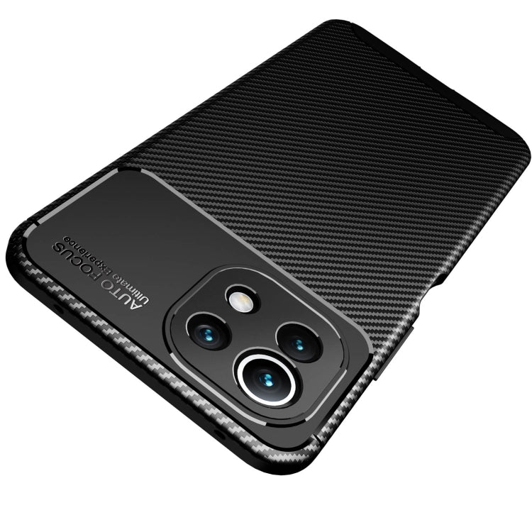 For Xiaomi Mi 11 Lite Carbon Fiber Texture Shockproof TPU Case