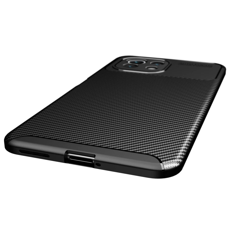 For Xiaomi Mi 11 Lite Carbon Fiber Texture Shockproof TPU Case