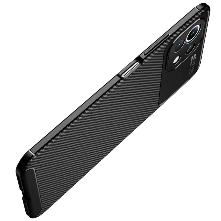 For Xiaomi Mi 11 Lite Carbon Fiber Texture Shockproof TPU Case