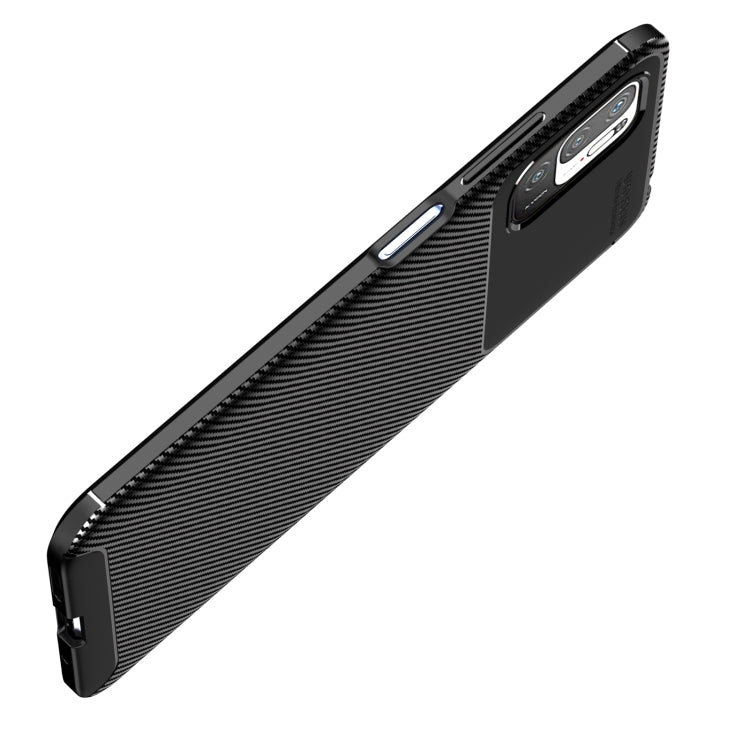 For Xiaomi Redmi Note 10 5G Carbon Fiber Texture Shockproof TPU Case