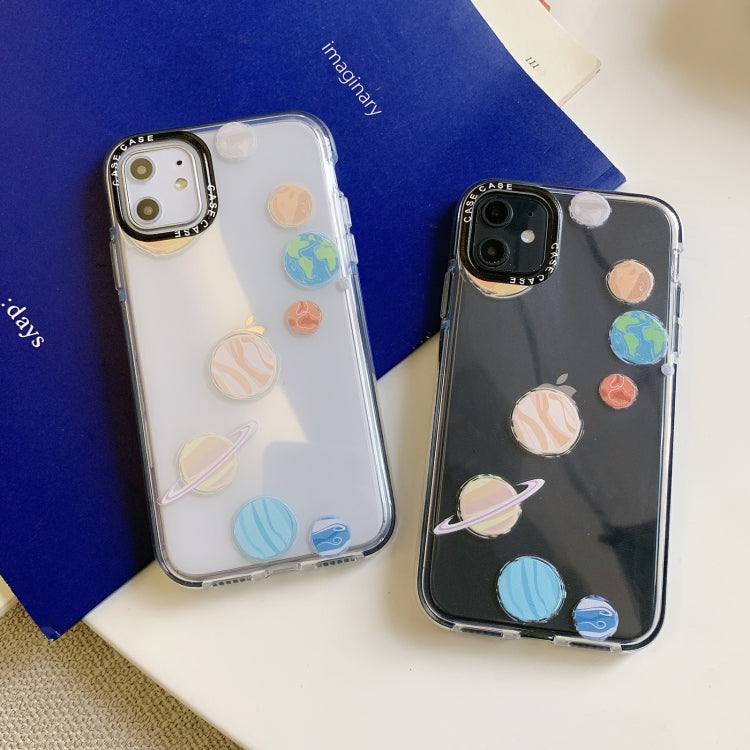 For iPhone 11 Double Color TPU Pattern Protective Case