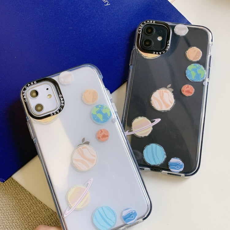 For iPhone 11 Double Color TPU Pattern Protective Case