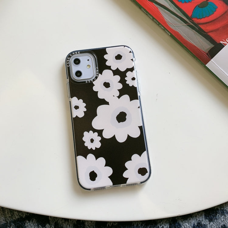 For iPhone 11 Double Color TPU Pattern Protective Case