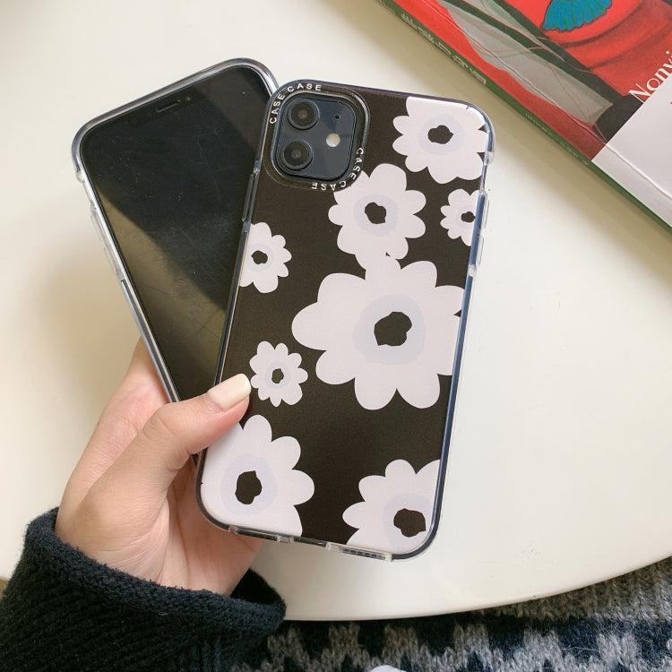 For iPhone 11 Double Color TPU Pattern Protective Case