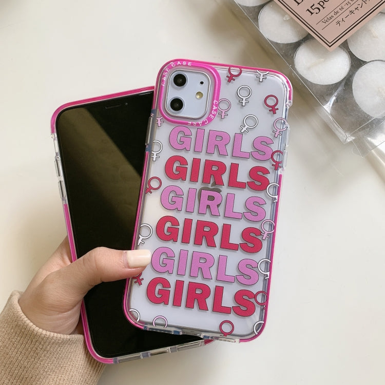 For iPhone 11 Pro Double Color TPU Pattern Protective Case