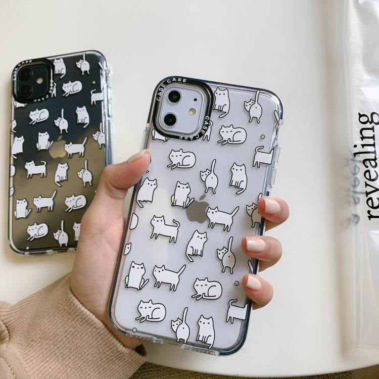 For iPhone 11 Pro Double Color TPU Pattern Protective Case