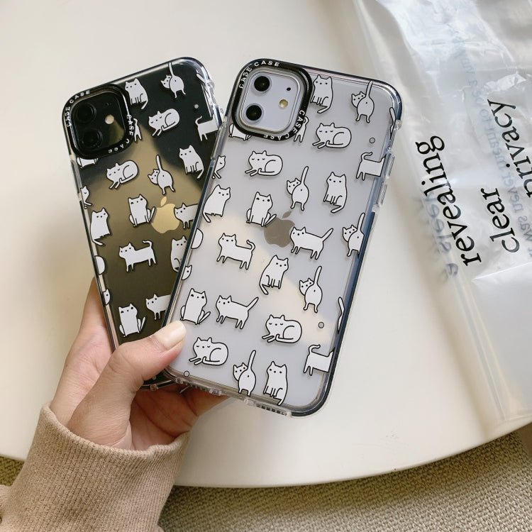 For iPhone 11 Pro Double Color TPU Pattern Protective Case