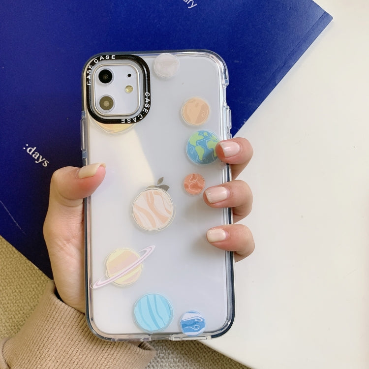 For iPhone 11 Pro Double Color TPU Pattern Protective Case