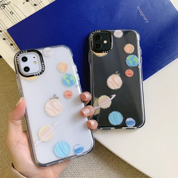 For iPhone 11 Pro Double Color TPU Pattern Protective Case