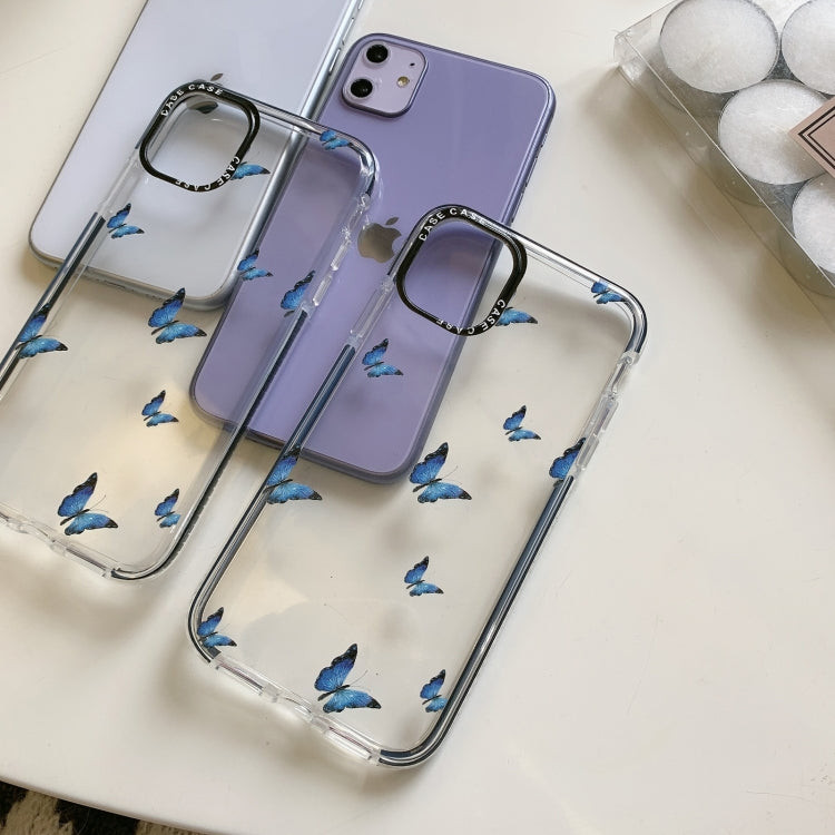 For iPhone 11 Pro Max Double Color TPU Pattern Protective Case