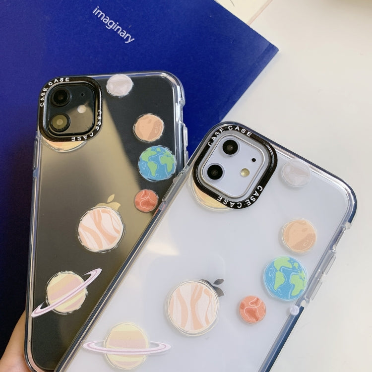 For iPhone 12 mini Double Color TPU Pattern Protective Case