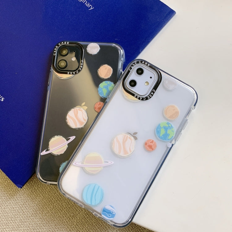 For iPhone 12 mini Double Color TPU Pattern Protective Case
