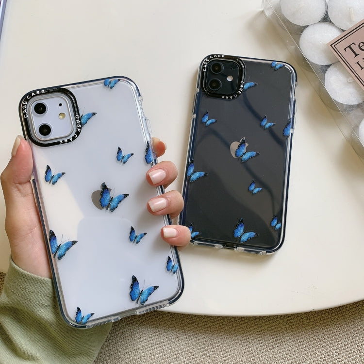 For iPhone 12 mini Double Color TPU Pattern Protective Case