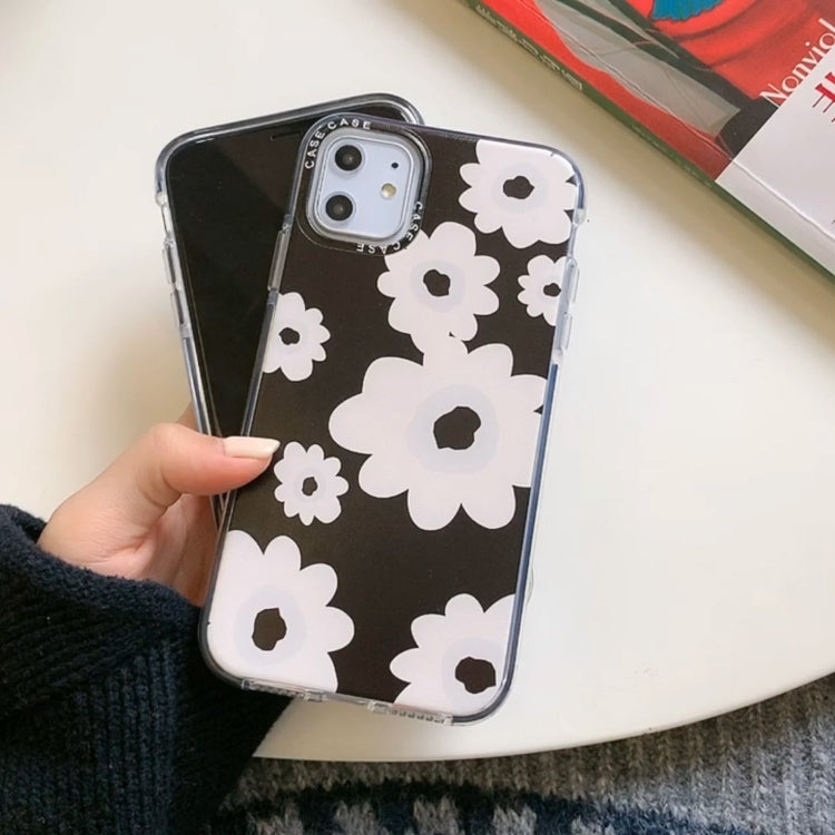 For iPhone 12 mini Double Color TPU Pattern Protective Case
