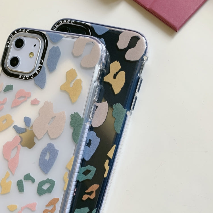For iPhone 12 / 12 Pro Double Color TPU Pattern Protective Case