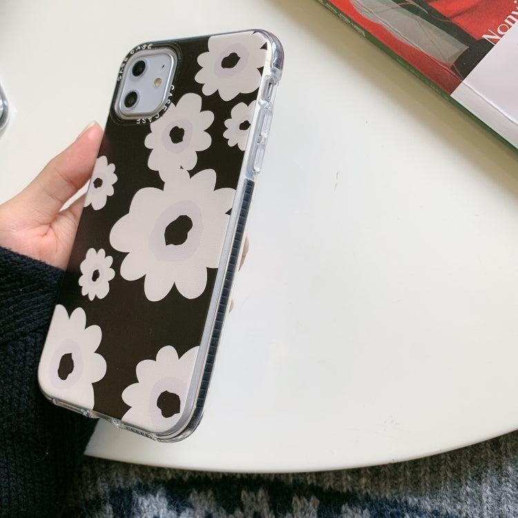 For iPhone 12 / 12 Pro Double Color TPU Pattern Protective Case