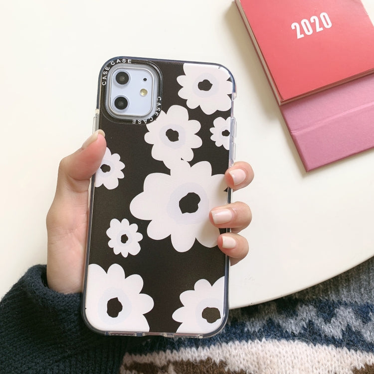 For iPhone 12 Pro Max Double Color TPU Pattern Protective Case
