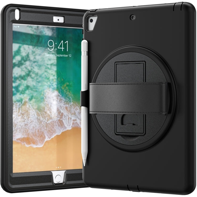 360 Degree Rotation PC+TPU Protective Cover with Holder & Hand Strap & Pen Slot For Apple iPad Pro 9.7 (2016)