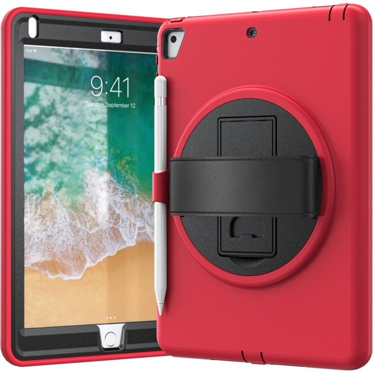 360 Degree Rotation PC+TPU Protective Cover with Holder & Hand Strap & Pen Slot For Apple iPad Pro 9.7 (2016)