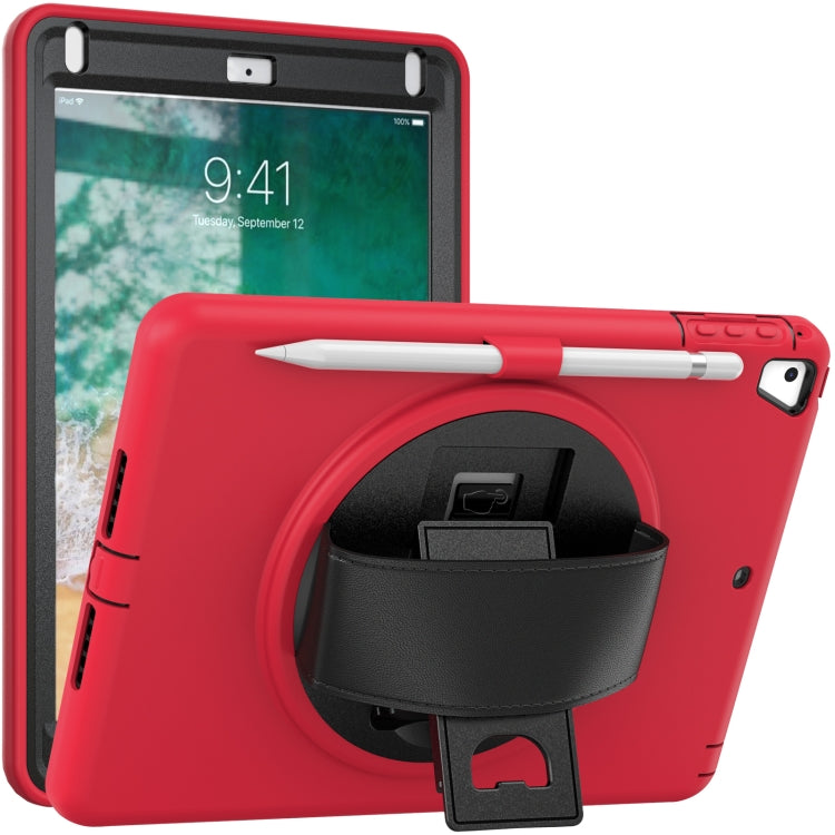 360 Degree Rotation PC+TPU Protective Cover with Holder & Hand Strap & Pen Slot For Apple iPad Pro 9.7 (2016)