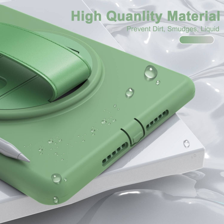 360 Degree Rotation PC+TPU Protective Cover with Holder & Hand Strap & Pen Slot For Apple iPad Air