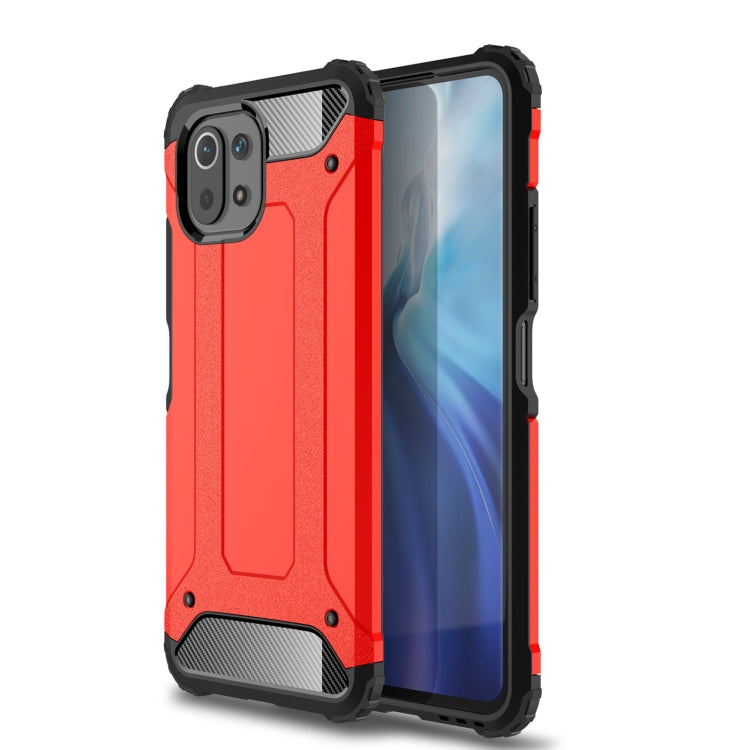 For Xiaomi Mi 11 Lite Magic Armor TPU + PC Combination Case