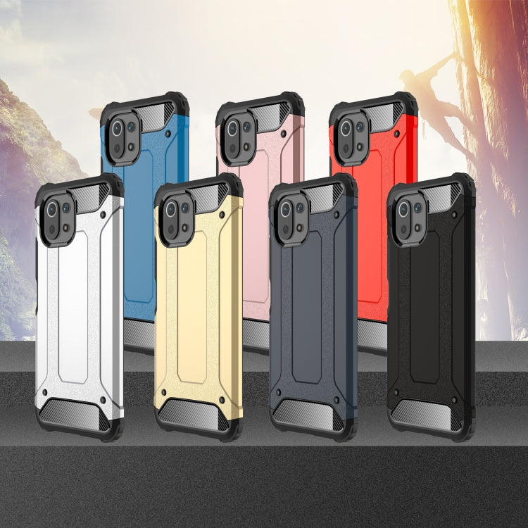 For Xiaomi Mi 11 Lite Magic Armor TPU + PC Combination Case