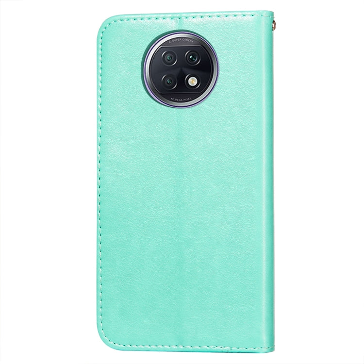 For Xiaomi Redmi Note 9T Flower Vine Embossing Pattern Horizontal Flip Leather Case with Card Slot & Holder & Wallet & Lanyard