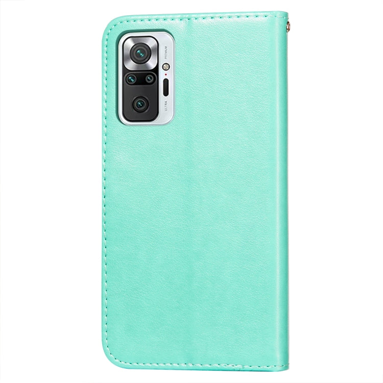 For Xiaomi Redmi Note 10 Pro Flower Vine Embossing Pattern Horizontal Flip Leather Case with Card Slot & Holder & Wallet & Lanyard