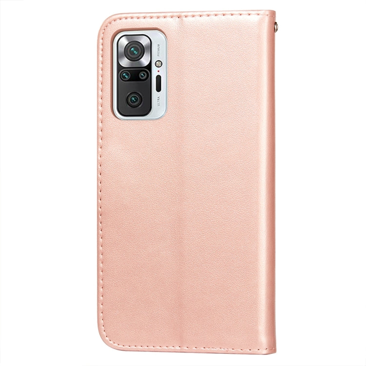 For Xiaomi Redmi Note 10 Pro Flower Vine Embossing Pattern Horizontal Flip Leather Case with Card Slot & Holder & Wallet & Lanyard