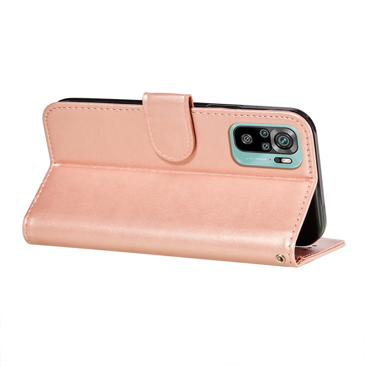 For Xiaomi Redmi Note 10 4G Flower Vine Embossing Pattern Horizontal Flip Leather Case with Card Slot & Holder & Wallet & Lanyard