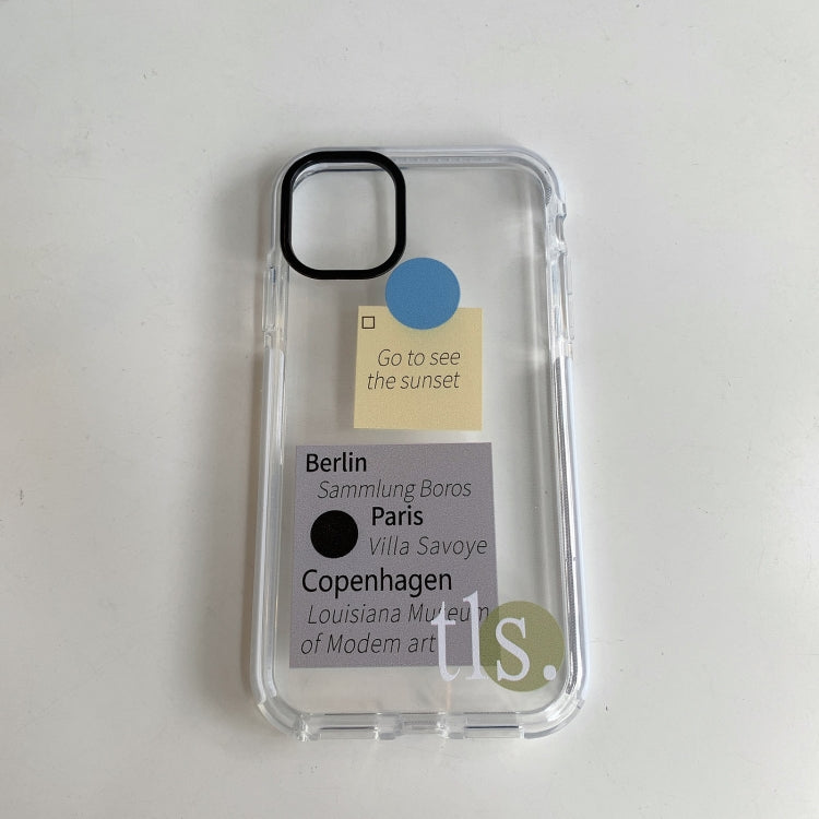 For iPhone 12 / 12 Pro Integrated Design Pattern Protective Case