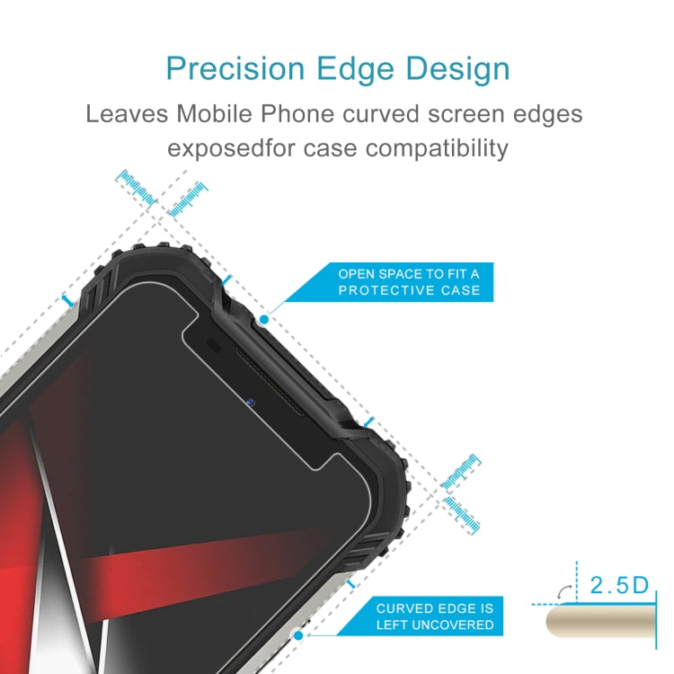 For Doogee S58 Pro 50 PCS 0.26mm 9H 2.5D Tempered Glass Film