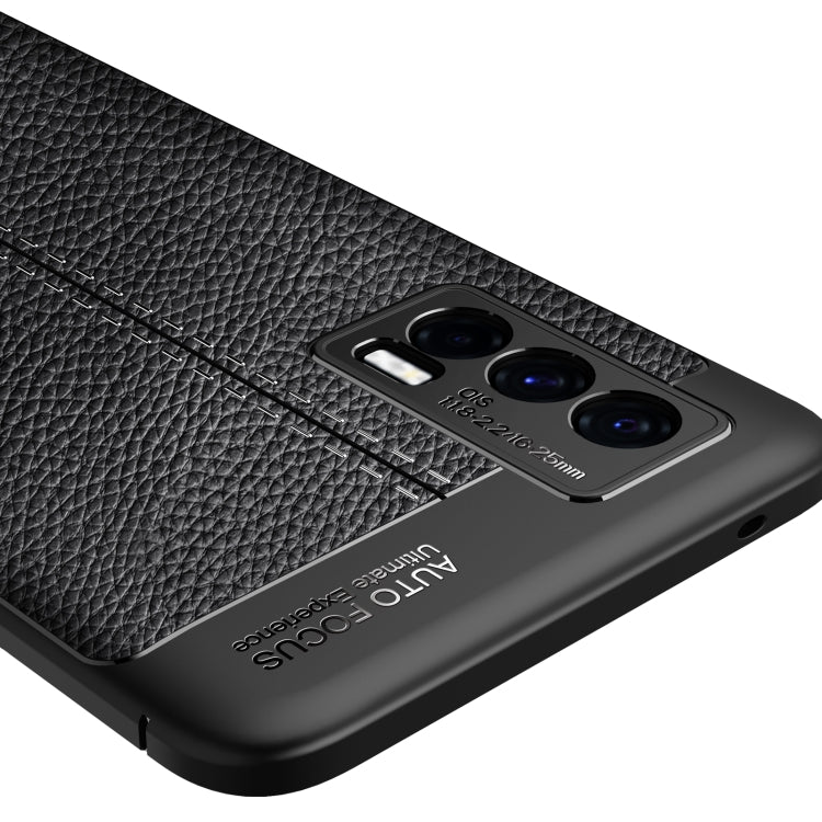 For vivo iQOO Neo5 Litchi Texture TPU Shockproof Case