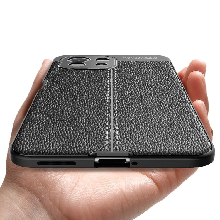 For Xiaomi Mi 11 Lite Litchi Texture TPU Shockproof Case